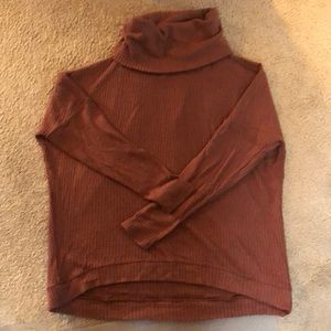 Express small back cowl neck turtleneck sweater